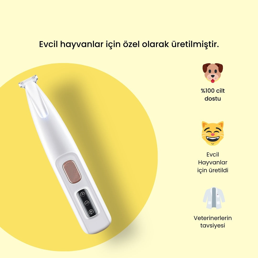 LED Işıklı Pet Tıraş Makinasi