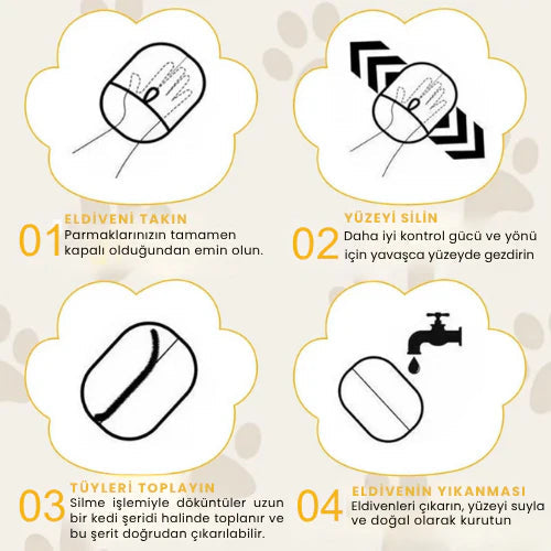 PawPet Tüy Toplayıcı Eldiven