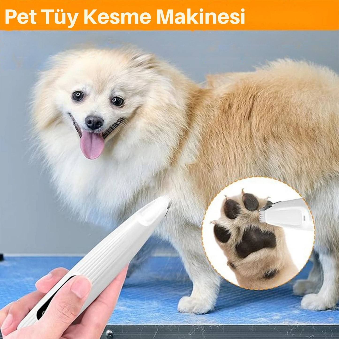 LED Işıklı Pet Tıraş Makinasi