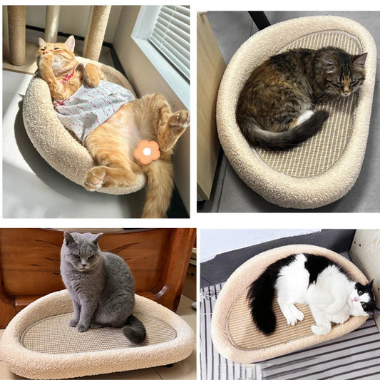 Sıcak Kedi Yatağı Tırmalama Pedi Rahat Dayanıklı